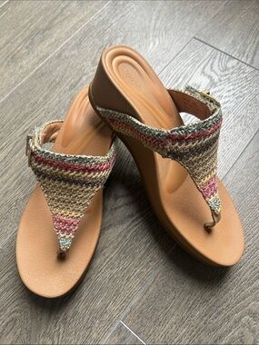 Aetrex Woven Sandals Kate 8.5